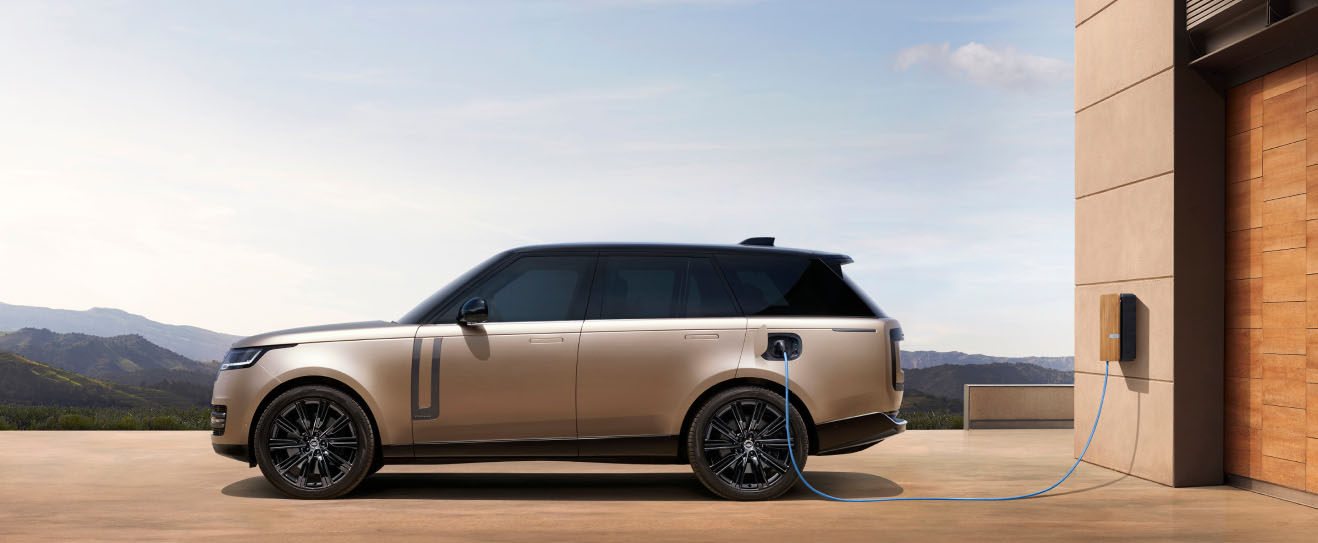Land Rover Range Rover PHEV plugged in